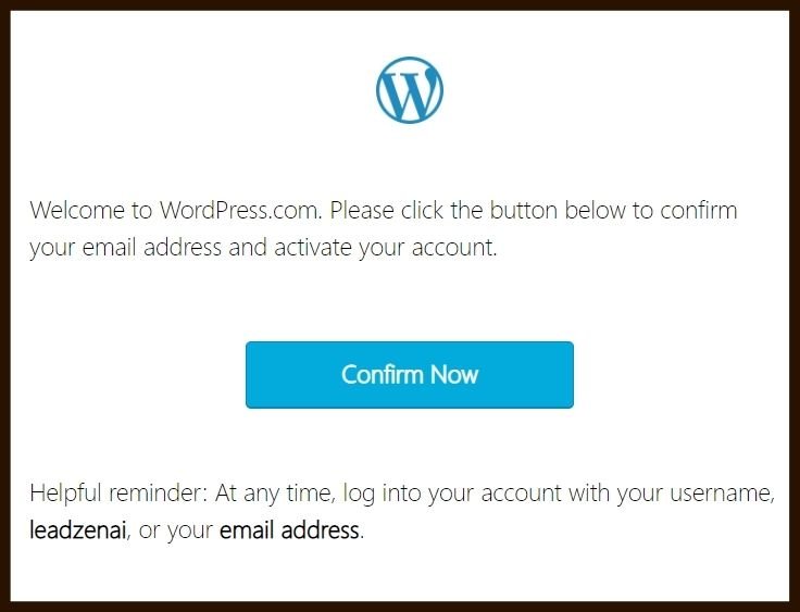 double opt-in in action from the WordPress