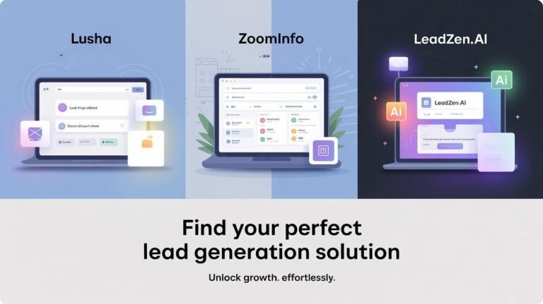 Lusha vs Zoominfo vs Leadzen.ai